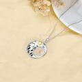 wholesale 925 Sterling Silver Wolf Moon Night Scene Locket Pendant Necklace for Women Girls-0-4