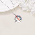 wholesale TOUPOP Bear Necklace Sterling Silver Moon Jewelry With I Love You To The Moon And Back Bear Gifts -0-4