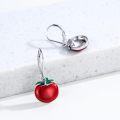 wholesale 925 Sterling Silver Metal Tomato Dangle Earrings - Christmas Gift Ideas for Women-0-2
