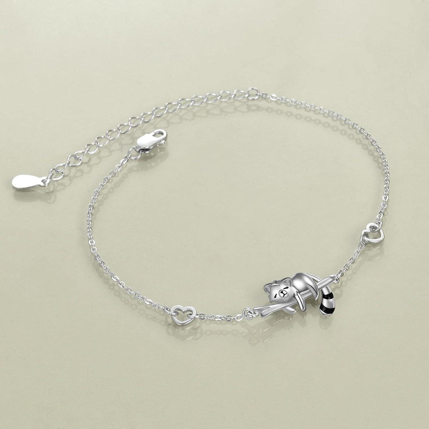 wholesale 925 Sterling Silver Red Panda Charm Bracelet for Women Girls Animal  Idea-0-1