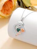 wholesale Sterling Silver with Birthstone Bachelor Cap Pendant Graduation Necklace-0-1