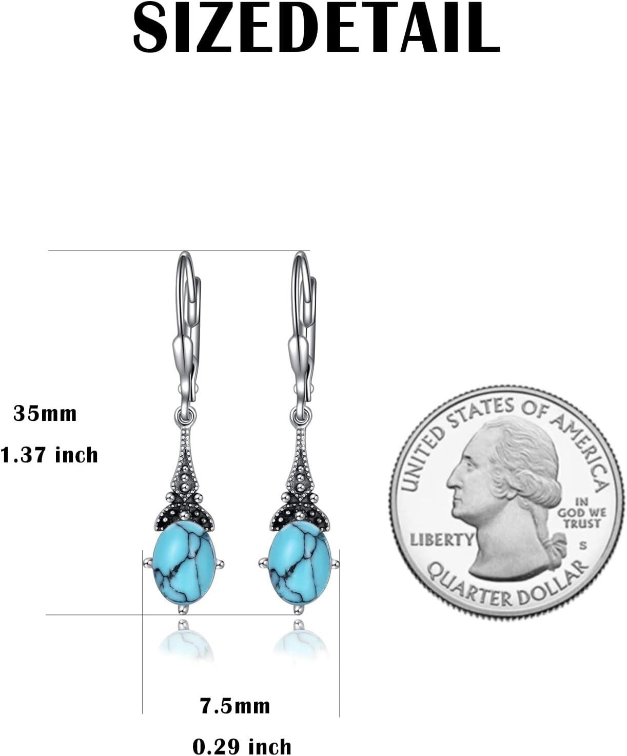 Sterling Silver Austrian Crystal Vintage Drop Dangle Leverback Earrings-0-4