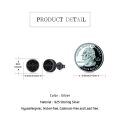 wholesale 925 Sterling Silver Celtic Knot Earrings Wholesale Black Finish-0-4