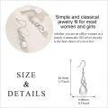 wholesale 925 Sterling Silver Celtic Knot Pearls Leverback Earrings with Cubic Zirconia Accents-0-4