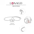 wholesale 925 Sterling Silver Heart-Shaped Girl and Cat Charm Bracelet Wholesale with Cubic Zirconia Stones for Women-0-3