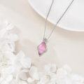 wholesale 925 Sterling Silver with Pink Opal Pendant Necklace for Women-0-4