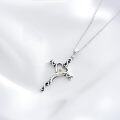 wholesale Cross Mustard Seed Necklace 925 Sterling Silver Faith Christian Jewelry Christmas Gifts For Women Her -0-4