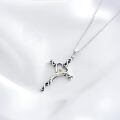 TOUPOP 925 Sterling Silver Mustard Seed Cross Necklace Christian Faith Jewelry-0-4