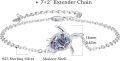 wholesale 925 Sterling Silver Abalone Shell Sea Turtle Charm Bracelet for Women - Adjustable Ocean -0-2