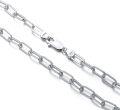 wholesale Silver Paperclip Chain Necklace for Women Men 2 5 3mm 18 26 Inch-0-6