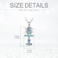 wholesale 925 Sterling Silver Abalone Shell Egyptian Goddess Triple Moon Pendant Necklace for Women Witchcraft s-0-4