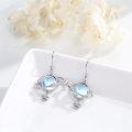 wholesale 925 Sterling Silver Blue Moonstone Star Drop Dangle Earrings for Women Girls -0-1