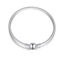 wholesale 925 Sterling Silver Elegant Bangle With Smooth Finish And Minimalist Design-7.5 inches