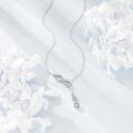 wholesale 925 Sterling Silver Necklace with Cubic Zirconia Accent Infinite Love Charm Pendant for Women-0-4