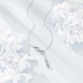 wholesale 925 Sterling Silver Necklace with Cubic Zirconia Accent Infinite Love Charm Pendant for Women-0-4