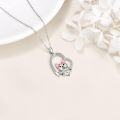wholesale 925 Sterling Silver Cute Dog Pendant Necklaces Gifts for Women Jewelry-0-4