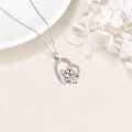 wholesale 925 Sterling Silver Cute Dog Pendant Necklaces Gifts for Women Jewelry-0-4