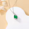 TOUPOP 925 Sterling Silver Teardrop Birthstone Pendant Fine Jewelry Gift-0-4