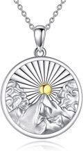 wholesale 925 Sterling Silver Mountain Lighthouse Tree of Life Pendant Necklace-0-0