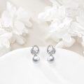wholesale 925 Sterling Silver Heart & Pearl Drop Earrings - Elegant Gift for Her-0-1