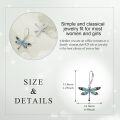 wholesale Sterling Silver Dragonfly Hummingbird Sloth Leverback Dangle Earrings Jewelry Gifts for Women-0-5