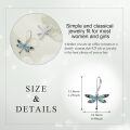 wholesale 925 Sterling Silver Enamel Dragonfly Drop Earrings Gift for Her-0-5