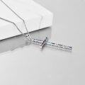 wholesale Sterling Silver Cross Necklace Philippians 4 13 I Can Do All Things Inspirational Gift-0-95