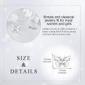 wholesale 925 Sterling Silver Origami Butterfly Stud Earrings for Women Girls Gift Idea-0-5