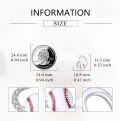 wholesale 925 Sterling Silver Baseball Stud Earrings for Women Sports s for Mom Player Lover-0-3
