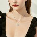 wholesale 925 Sterling Silver Heart Butterfly Filigree Keepsake Pendant Urn Necklace w/Filler Kit-0-2