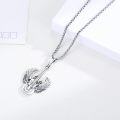 wholesale 925 Sterling Silver Guitar with Wings Cremation Urn Necklace for Ashes Music Keepsake Jewelry for Women Men Music Lover Gift-0-1