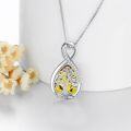 wholesale 925 Sterling Silver Birthstone Valentine s Day Tree of Life Teardrop Necklace-0-42