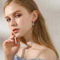 wholesale 925 Sterling Silver Platinum Plated Celtic Knot Butterfly Blue Opal Drop Earrings-0-1