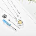 wholesale 925 Sterling Silver Tear Drop Cremation Jewelry Pendant with Funnel Set for Ashes Keepsake Memorial Gift-0-1