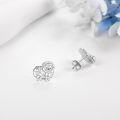 wholesale 925 Sterling Silver Cute Lamb Stud Earrings for Girls and Women-0-3