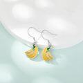 wholesale 925 Sterling Silver Banana Drop Dangle Earrings Fruit s for Women Girls-0-4