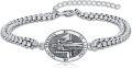 wholesale 925 Sterling Silver Saint Brendan Bracelet – Hypoallergenic, Nickel-Free, Lead-Free, Cadmium-Free – Patron Saint of Sailors & Travelers-0-0