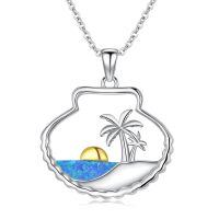 wholesale 925 Sterling Silver Beach Sun Pendant Necklace-Sun