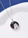 TOUPOP Sterling Silver & Stone Sisters Necklace, Forever My Friend Gift-0-3