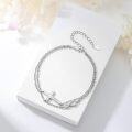 wholesale  Sterling Silver Cross Infinity Bracelet with Stones Faith Jewelry Gift for Women Mom -0-15