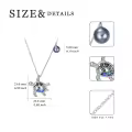 TOUPOP Sterling Silver Necklace Letter Turtle Compass Anchor Mom Pineapple Butterfly Shark Tooth Lotus Jewelry Gift-0-4