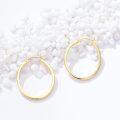 wholesale 14K Gold Round Hoop Earrings for Women - Shiny Polished Lightweight 12-50mm-0-1