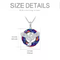 TOUPOP Sterling Silver Crystal Phoenix Pendant Necklace For Women-0-1
