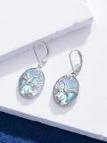 wholesale 925 Sterling Silver Hummingbird Moonstone Drop Earrings Nature s for Women Girls-0-2