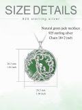 wholesale 14K Gold Sterling Silver Jade Tree of Life Necklace for Women-0-32