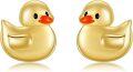 wholesale S925 Sterling Silver Duck Stud Earrings for Women Animal s-0-0