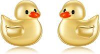 wholesale S925 Sterling Silver Duck Stud Earrings for Women Animal s-Duck