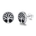 wholesale 925 Sterling Silver Tree Of Life Stud Earrings-0-0