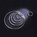 wholesale 925 Sterling Silver Hoop Earrings Polished Round Circle Endless 20 80mm-0-2