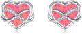 wholesale  Sterling Silver Opal Heart Stud Earrings for Women Minimalist Fashion -0-10